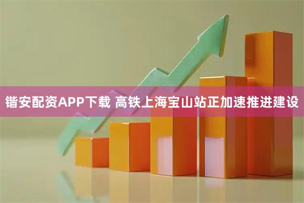 锴安配资APP下载 高铁上海宝山站正加速推进建设